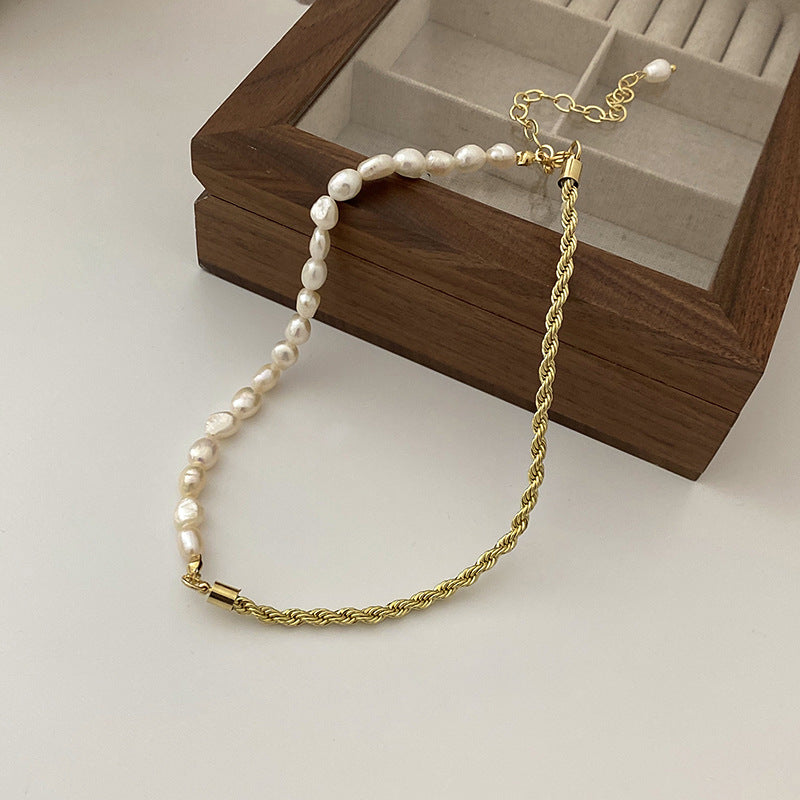 3# Irregular Pearl (Glass Pearl Premium) Necklace