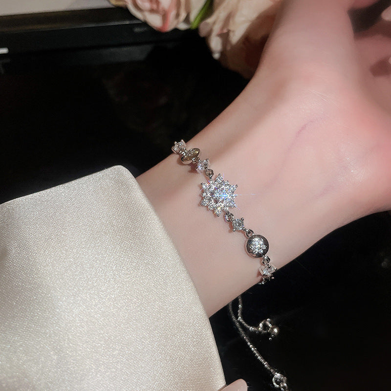 Snowflake Copper + Zircon Bracelet