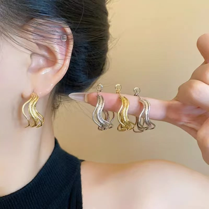 Earrings E6455 Gold