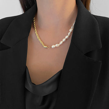 3# Irregular Pearl (Glass Pearl Premium) Necklace