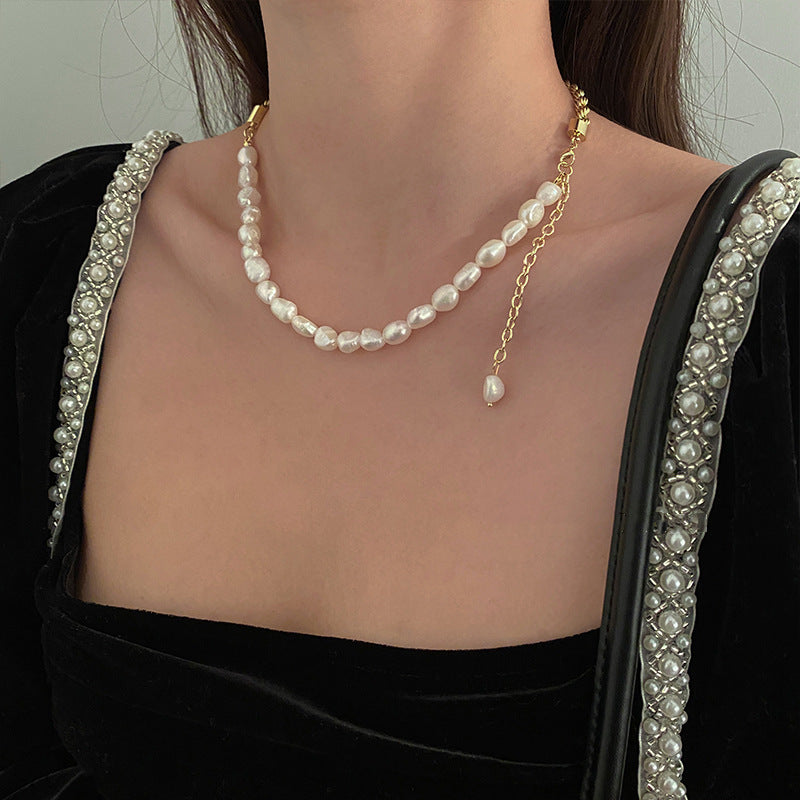 3# Irregular Pearl (Glass Pearl Premium) Necklace